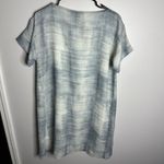 Eileen Fisher NEW BLSTL Silk Bateau Neck K/L Dress Small Short Sleeve Sheer Daze Photo 6
