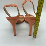 Veronica Beard Pink Orange Leather Slingback Strappy Heels Women's size 8.5 Photo 4