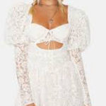 For Love & Lemons  Frances Puff Sleeve Mini Photo 0