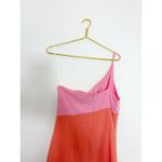 Petal and Pup  Xiomar Midi Dress Size 8 Orange Pink Colorblock One Shoulder Party Photo 8