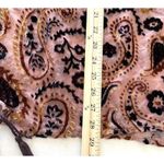 Japna  Velvet Burnout Floral Paisley Cape Shawl Tassel Fringe Kimono Boho Chic M Photo 8