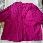 Coldwater Creek Magenta Pink Women’s Doleman Crinkle Jacket Top NWT Size 16 Photo 8