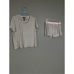 Rene Rofe Sleepwear Short Sleeve Shirt With Shorts Set Size Large Gray Photo 1