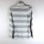 Lululemon  In Stride Jacket Striped Gray White Thumbholes Full Zip Pocket 6 Photo 1