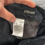 American Eagle  Women's Black Straight Denim Raw Hem Shorts Extra Long Size 8 Photo 4