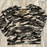 Vintage Havana NEW  women's medium black/gray camo sweatshirt Photo 0