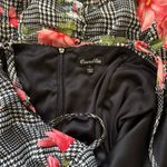 Camellia mini dress plaid & floral spaghetti strap Multiple Photo 4