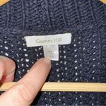 Garnet Hill  XS Navy Blue‎ Open Duster Cardigan Wool Blend CP Photo 3