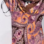 Rampage  Orange and Brown Paisley Camisole Photo 9