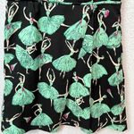 Sidecca Women's Sleeveless Dress L Black Green Ballerina Print V Photo 5