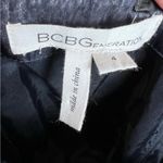 BCBGeneration  midnight blue pleather look strapless dress with pockets size 4 Photo 4