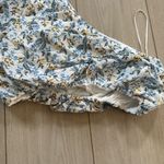 EN SAISON Top White Green Yellow Maeve Floral Cropped One Shoulder Small Photo 1