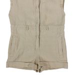 IRO  Paris Utility Romper Sleeveless Yellow Linen Blend Size 38 Photo 2