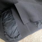 Eileen Fisher Black Textured Knit waffle Collar longSleeve Cardigan Jacket Large Photo 9