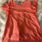 CeCe Coral colored- Blouse with ruffle sleeve Photo 0