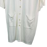 Elizabeth and James  White Knit long Cardigan Size XL Photo 2