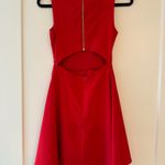 Lulus Just Us Red Open Back Skater Dress Photo 1