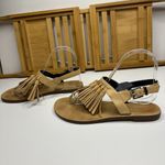 Rebecca Minkoff  Erin Nude Leather Tassel Sandal in Nude - Size 6 1/2 Photo 3