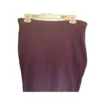 Ann Taylor Womens Midi Skirt Pencil Cut Back Zip Plum Petite Size 8 Photo 2