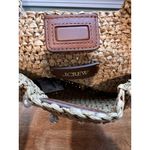 J.Crew Handknotted Straw Pearl Top Handle Bag NWT MSRP $115 Summer Coastal Boho Tan Photo 3