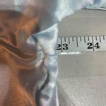 NWT Vintage Nicole Women's Satin‎ Long Sleeve Maxi Nightgown Light Blue Medium Photo 11