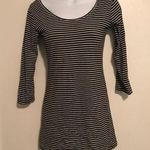 Decree  Striped Crew Neck 3/4 Sleeve Tunic Top Photo 0
