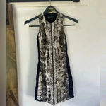Armani Exchange A|X Snakeskin Print Zipper Dress – Size 2 Photo 1