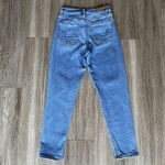 American Eagle  Stretch Mom Jeans Classic Blue High Rise Tapered Ankle Length 0 Photo 8