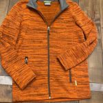 Kathmandu Atica200 Womens Small Orange Full Zip Knit Jacket Winter Photo 0