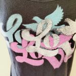 Lucky Brand vintage wash "Love" short sleeve scoopneck tee size medium Photo 1