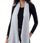 Style & Co Solid Fringe-Trim Scarf in Grey, New w/Tag Photo 2