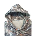 Floral Gray Hooded Sweatshirt With Kangaroo Pocket Photo 7