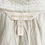 Rebecca Taylor NWT  100% Silk Ruffle Blouse Size 8 Long Sleeve Antique Cream $295 Photo 11