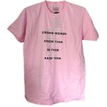 ASOS Daisy Street Light Pink Inspirational Graphic Print Short Sleeve Shirt XS Photo 0