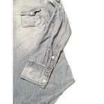 J.Crew  Blue Denim Shirt Tabbed Long Sleeves Button Front 100% Cotton Size S Photo 1
