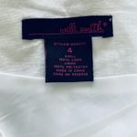 Willi Smith Linen White Black Embroidered Lined Elegant Summer Fashion Skirt 4 Photo 4