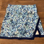 Stella Parker Sport Women’s Skort Blue White Floral Print Golf Tennis Medium Photo 0