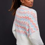 Pilcro Anthropologie  Selene Sweater Oversized Nordic Mock Turtleneck Size Small Photo 2