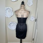 Pompous Girly Black Strapless Satin Retro Style Cocktail Dress Size 5 Photo 7