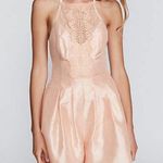 Free People $250 Heart to Heart Crochet Lace Trim Dress Romper Petal Pink Size 0 Photo 7