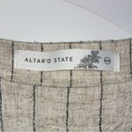 Altar'd State  Holis Striped Linen Set in Natural and Black Photo 7