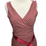 Review Australia Dress US 8 AU 12 Red Surplice Sash Tie Modern Flatter Festive Photo 2