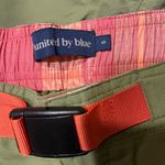 United by Blue High Waist Green and Red Summer Shorts Photo 3