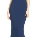Maria Bianca Nero NWT! Ruffle Low Back Mermaid Gown IN NAVY (2) Photo 0