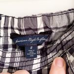 American Eagle  AE Strapless Blue Plaid Mini Dress Sz 2 Photo 4