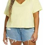 BP 4/$25 NWT . Oversized Lace Trim T-shirt In Yellow Photo 0