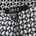 Iris  black and white pants size medium Photo 2