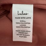 Lulus NEW Chic Demeanor Rusty Rose Floral Jacquard Halter Mini Dress Size L Photo 11