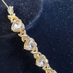 Gold Filled XO CZ Heart Chain Bracelet Photo 2
