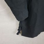 VTG Sophie Finzi Top Womens S Black Silk Linen Blend Lagenlook Tunic Shirt Photo 8